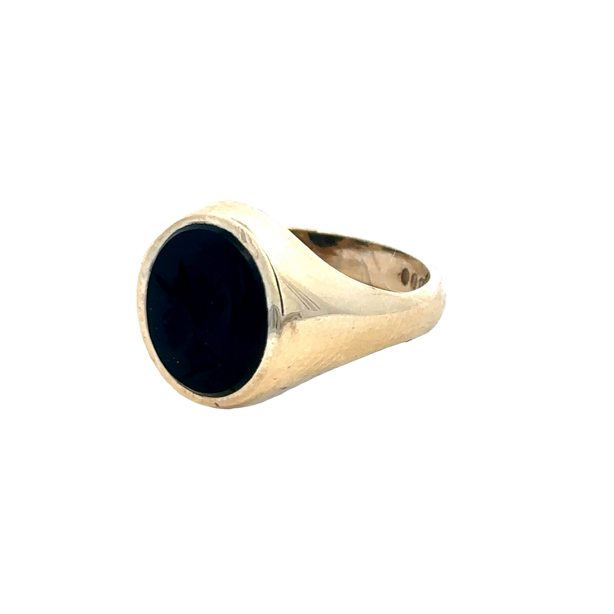9ct yellow gold onyx signet ring sh27735b