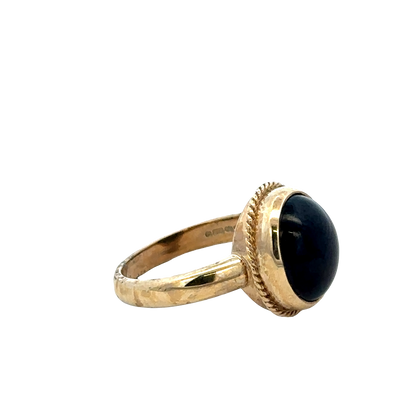 9ct yellow gold ring size N (sh27428b)