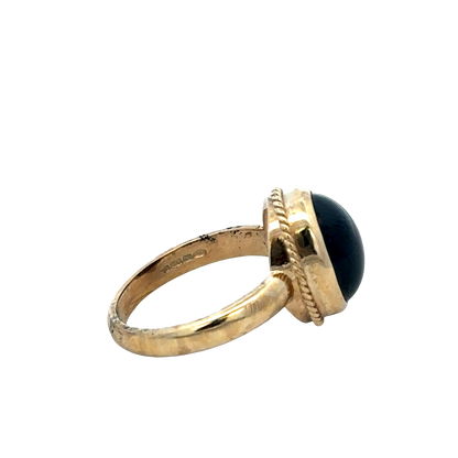 9ct yellow gold ring size N (sh27428b)