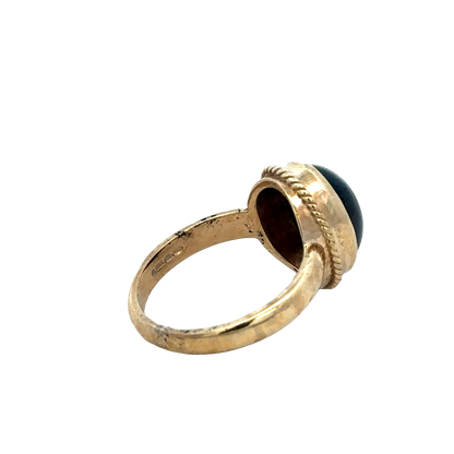 9ct yellow gold ring size N (sh27428b)