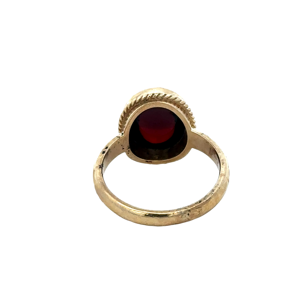 9ct yellow gold ring size N (sh27428b)