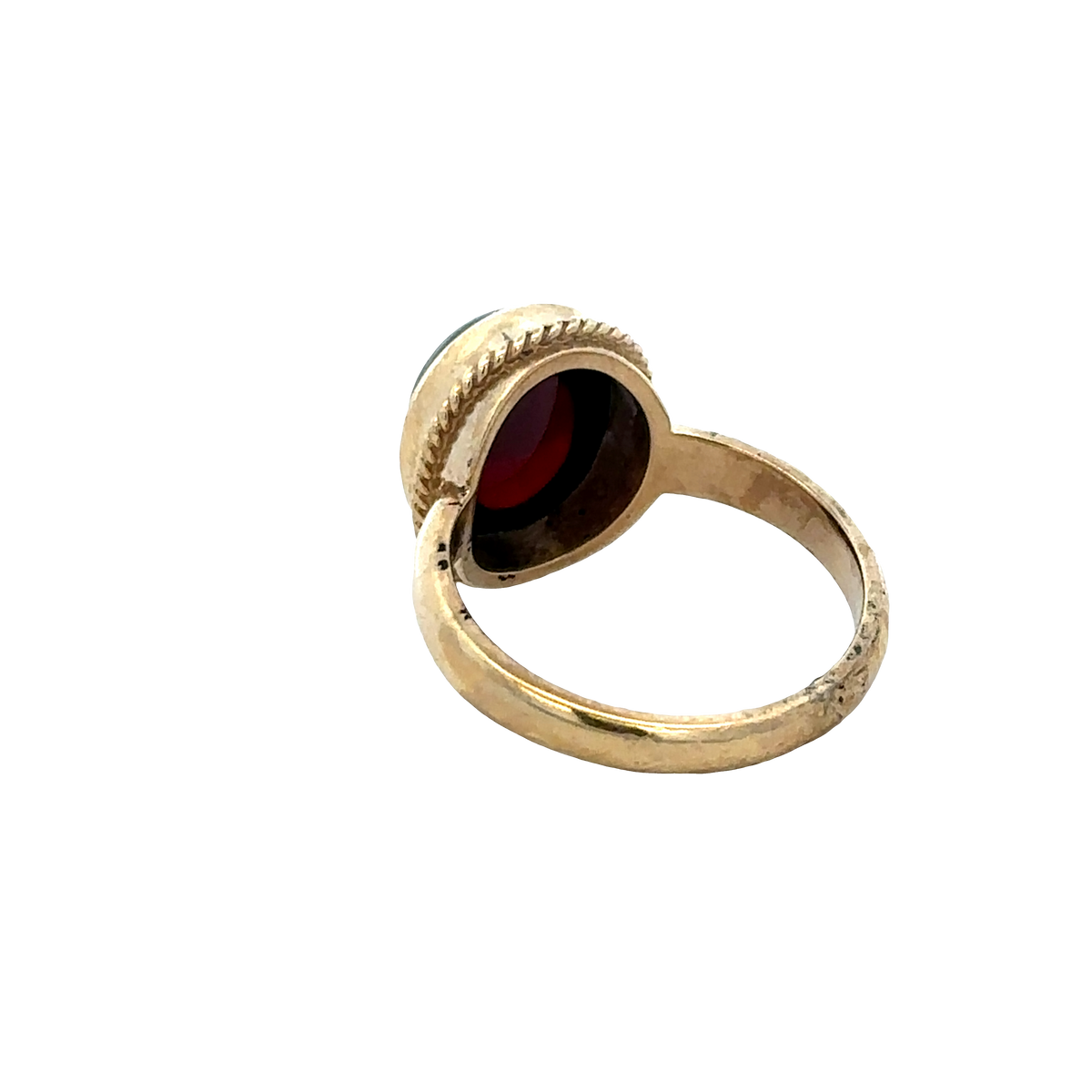 9ct yellow gold ring size N (sh27428b)