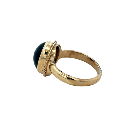 9ct yellow gold ring size N (sh27428b)
