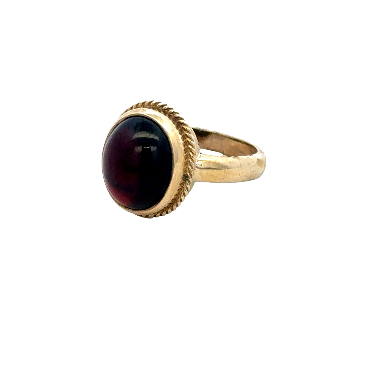 9ct yellow gold ring size N (sh27428b)