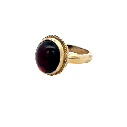 9ct yellow gold ring size N (sh27428b)