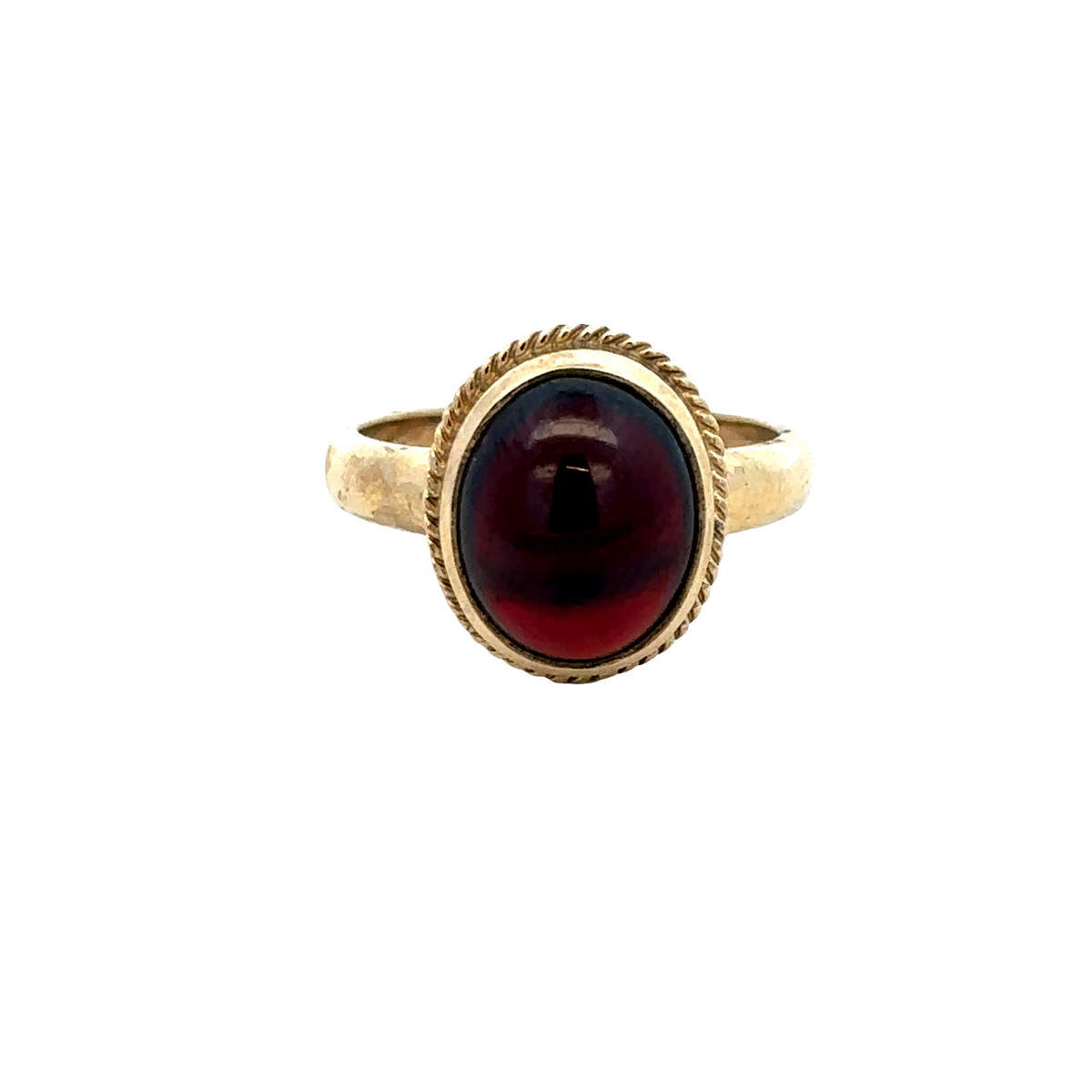 9ct yellow gold ring size N (sh27428b)