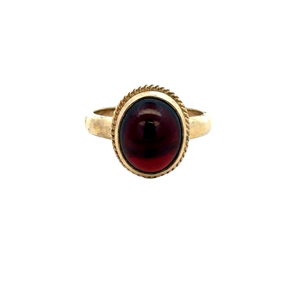 9ct yellow gold ring size N (sh27428b)
