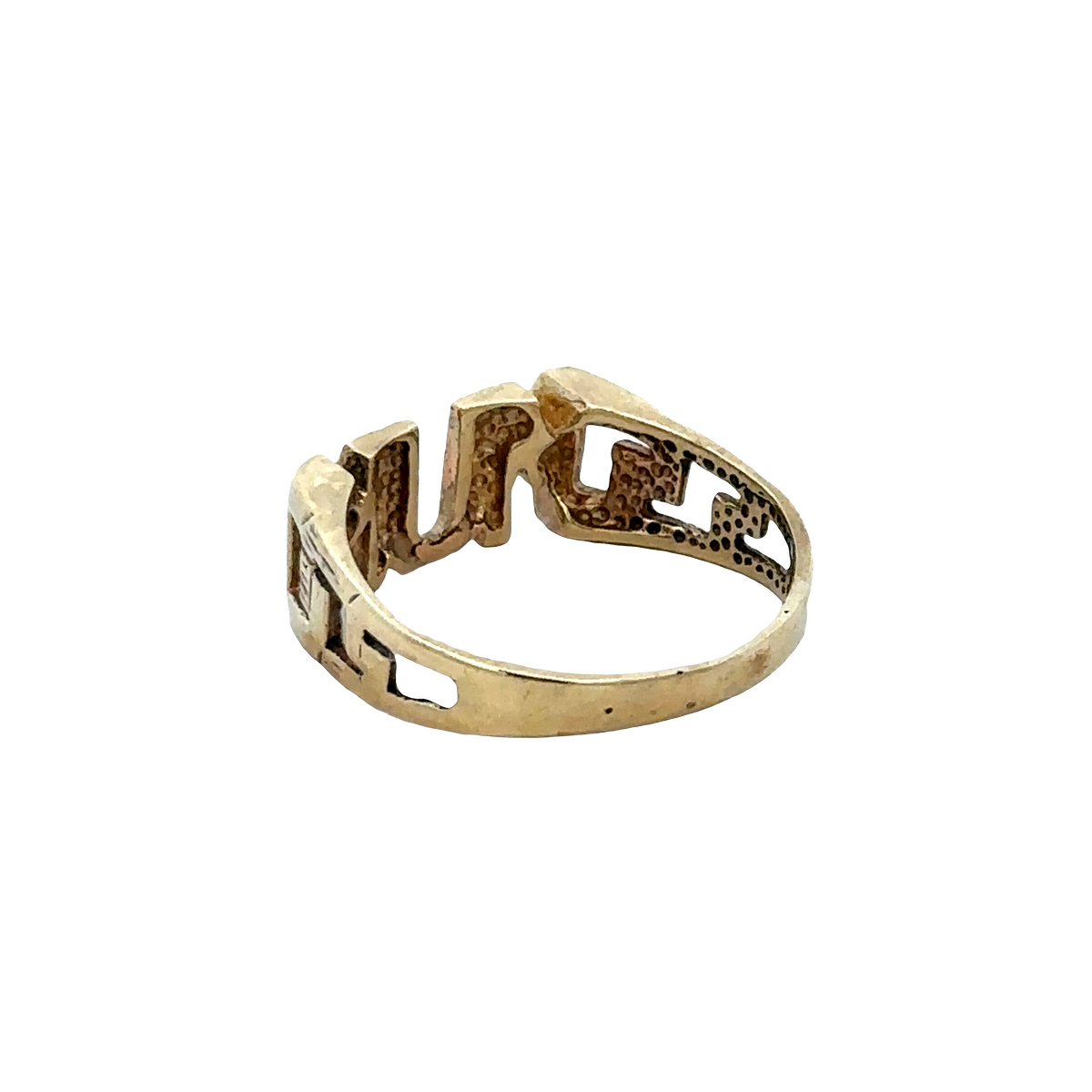 9ct yellow gold MUM ring size S1/2 (sh27658b)