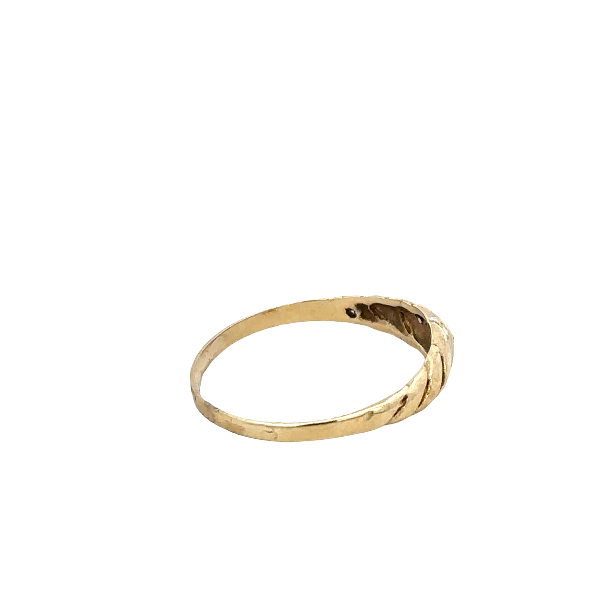 9ct yellow gold ring size L (sh27608b)