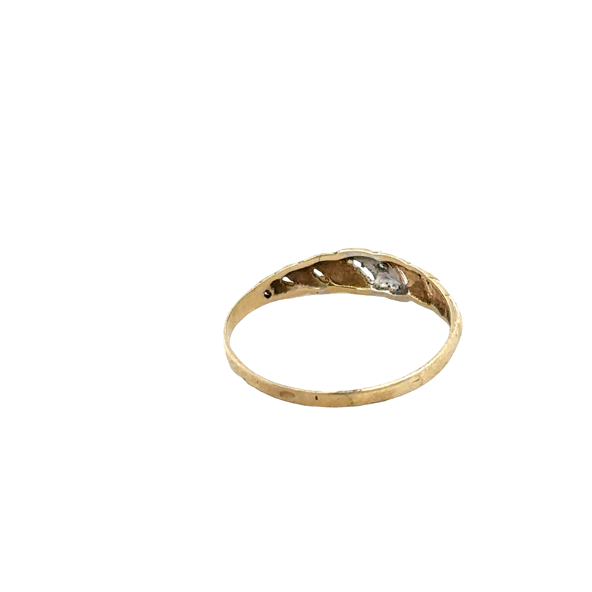 9ct yellow gold ring size L (sh27608b)