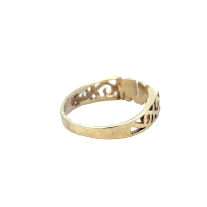 9ct yellow gold MUM ring size K (sh25762l)