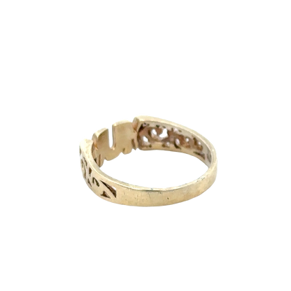 9ct yellow gold MUM ring size K (sh25762l)