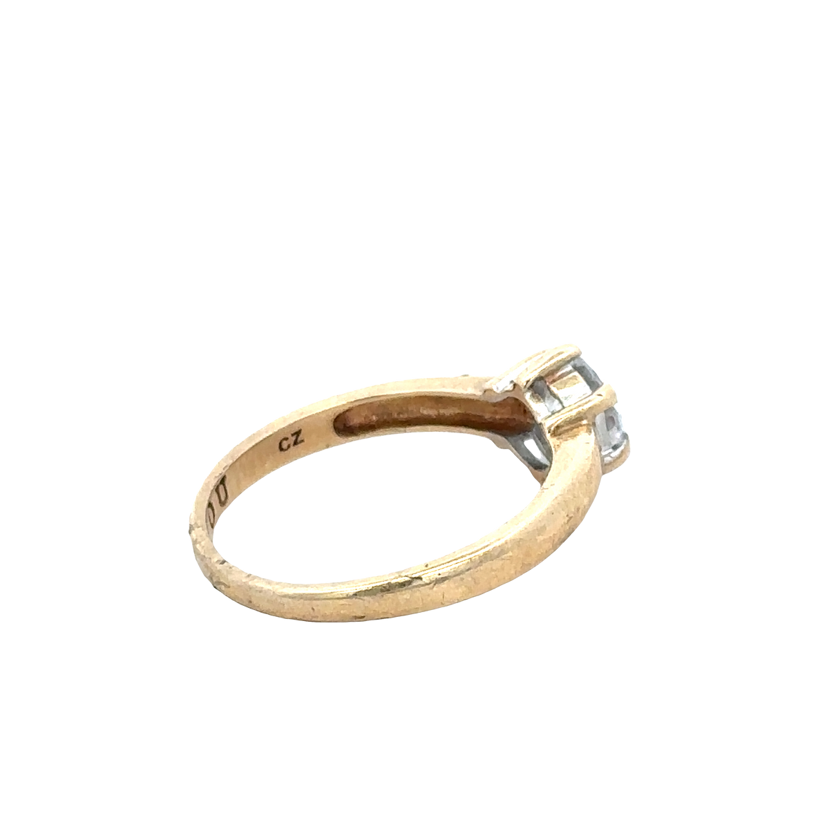 9ct yellow gold ring size P (sh25615l)