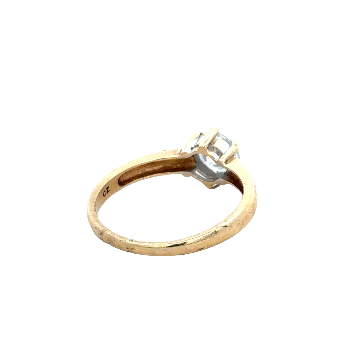 9ct yellow gold ring size P (sh25615l)