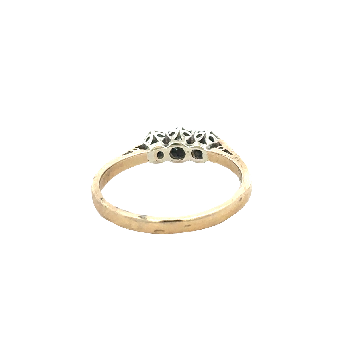 9ct yellow gold diamond ring size Q (sh25659l)
