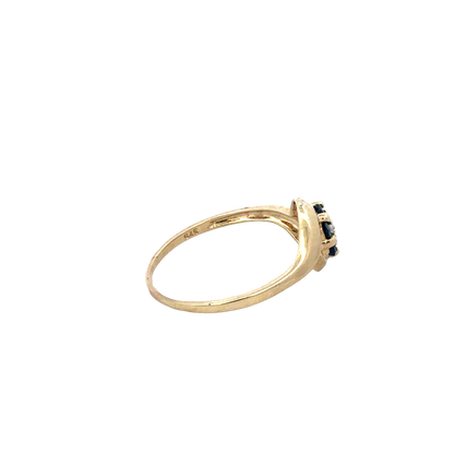 9ct yellow gold sapphire and diamond ring size Q (sh25568l)