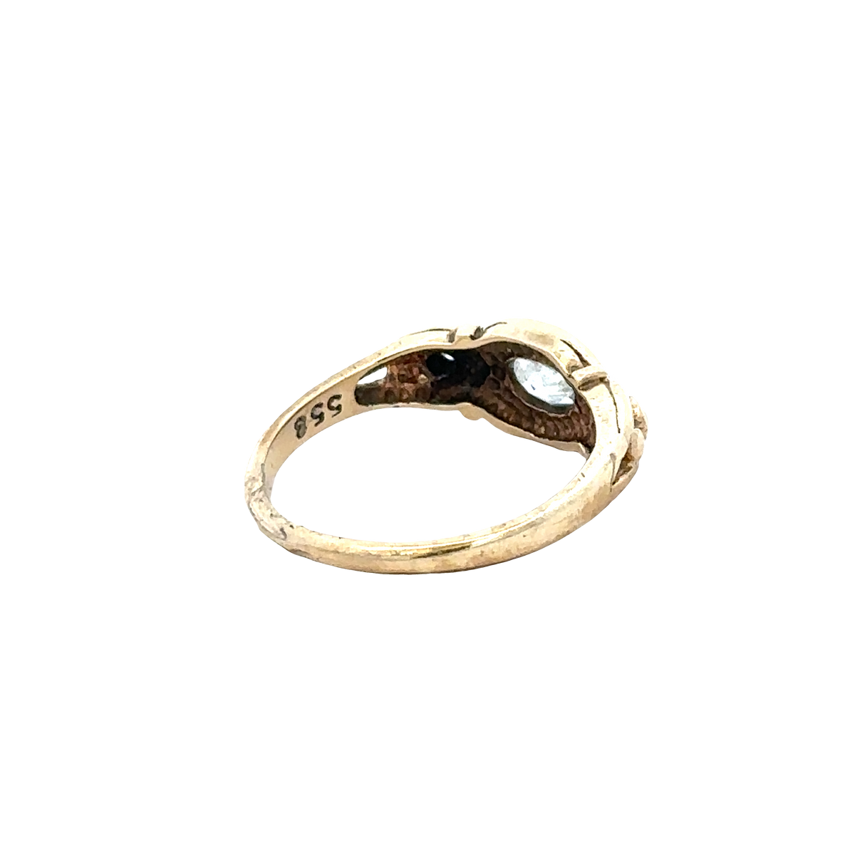 9ct yellow gold ring size M (sh27589b)