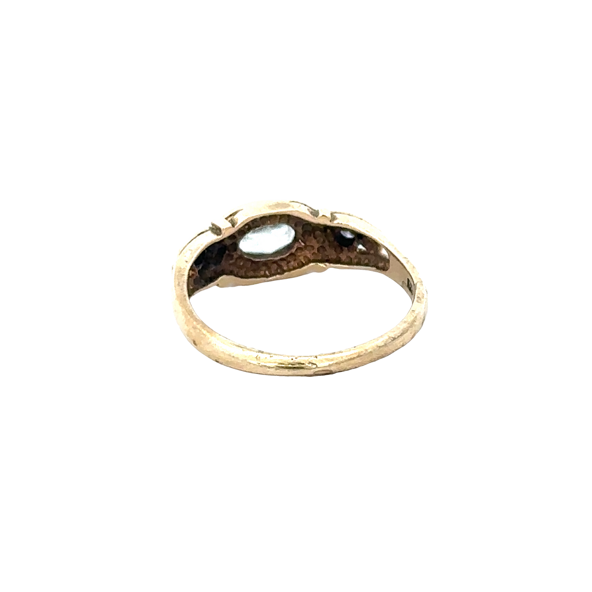 9ct yellow gold ring size M (sh27589b)