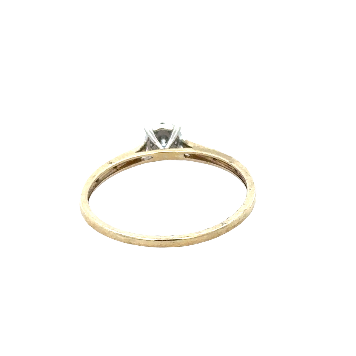 9ct yellow gold diamond ring size T (sh25771l)