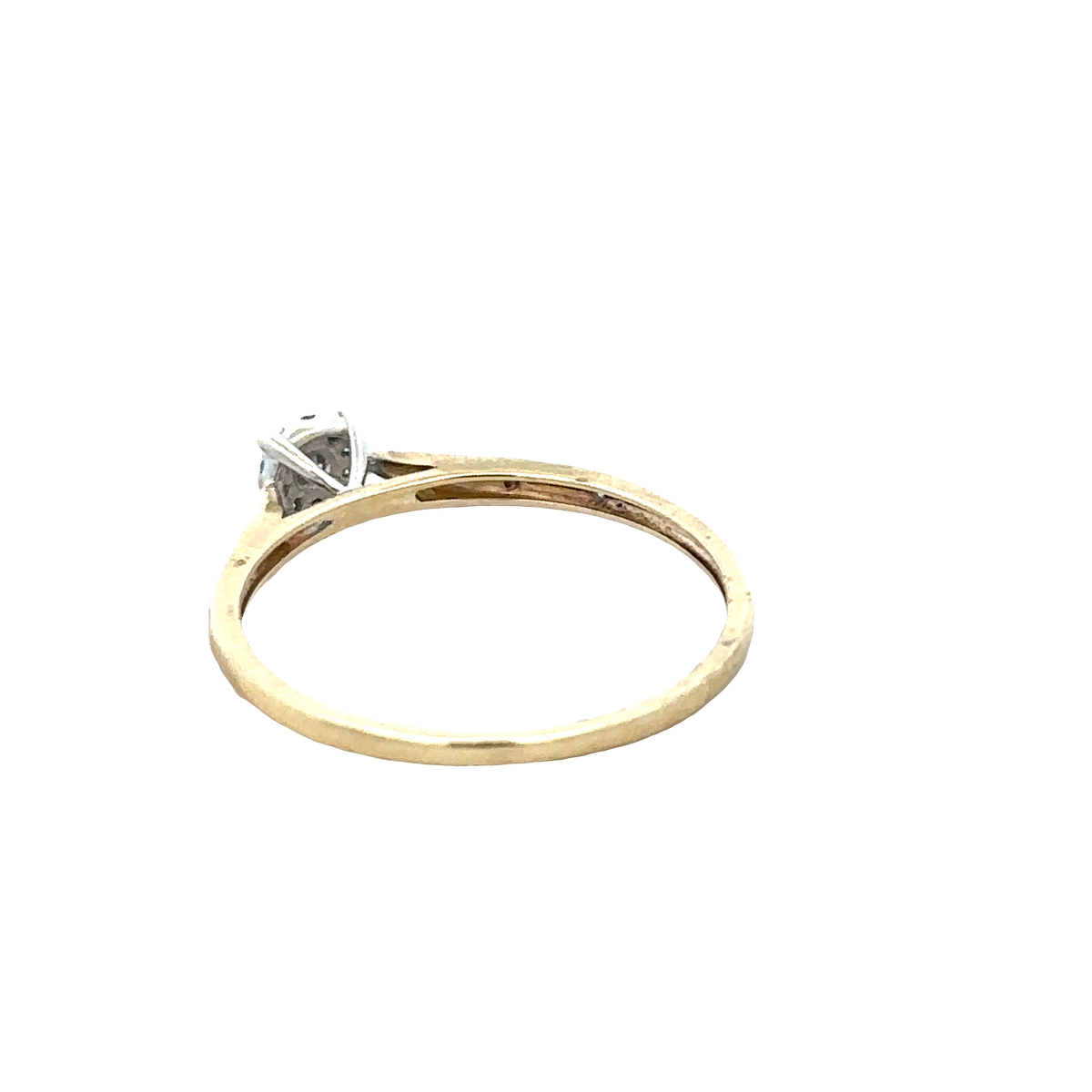 9ct yellow gold diamond ring size T (sh25771l)