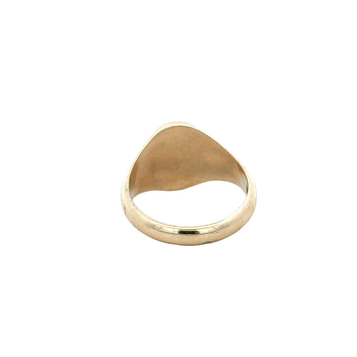 9ct yellow gold signet ring size S (sh27820b)