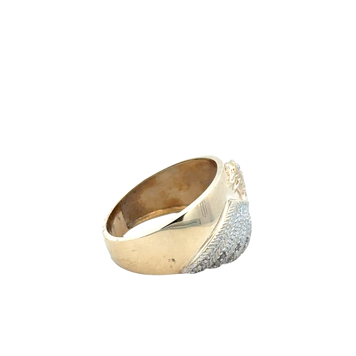 9ct yellow gold diamond ring size U1/2 (sh27825b)