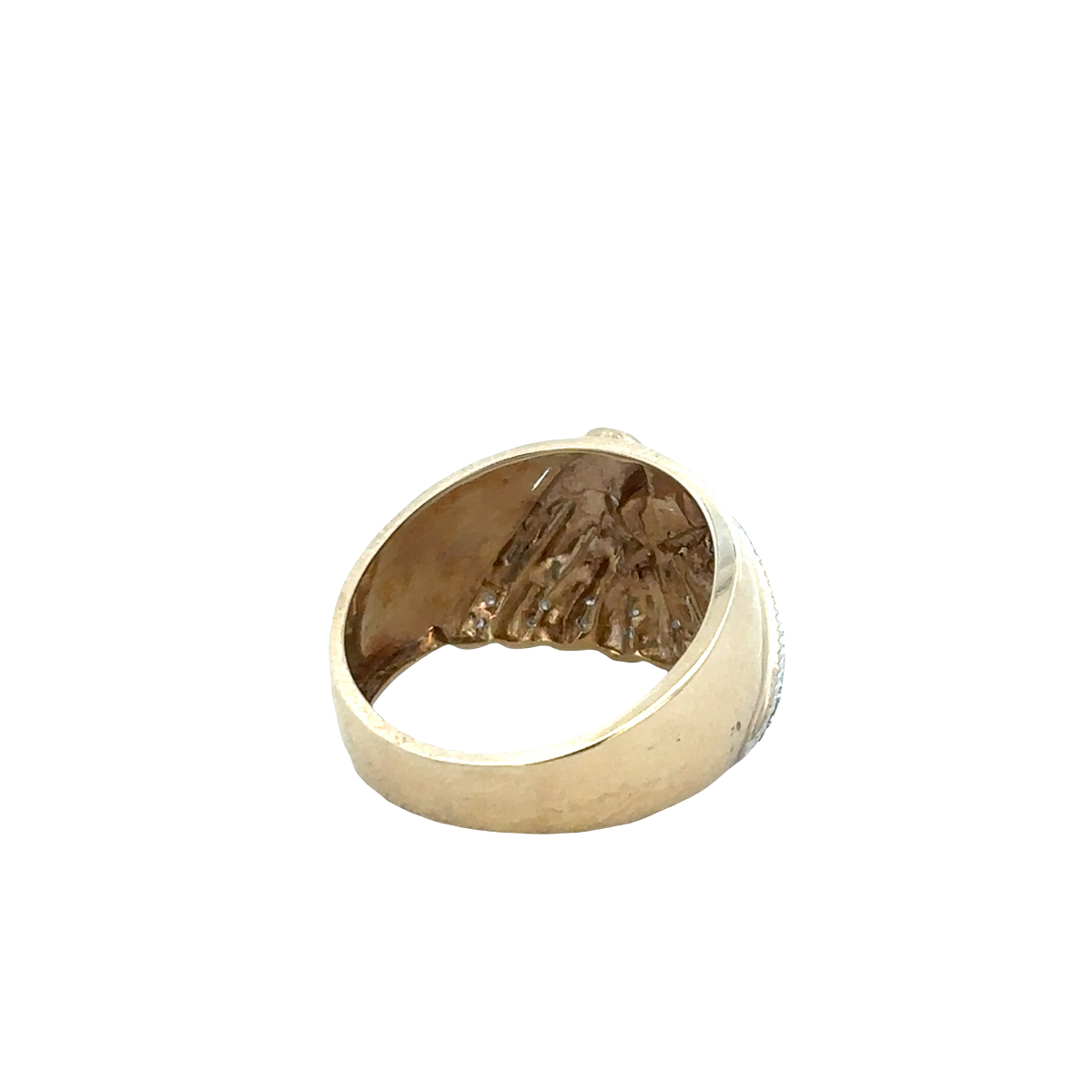 9ct yellow gold diamond ring size U1/2 (sh27825b)