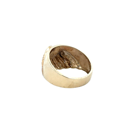 9ct yellow gold diamond ring size U1/2 (sh27825b)