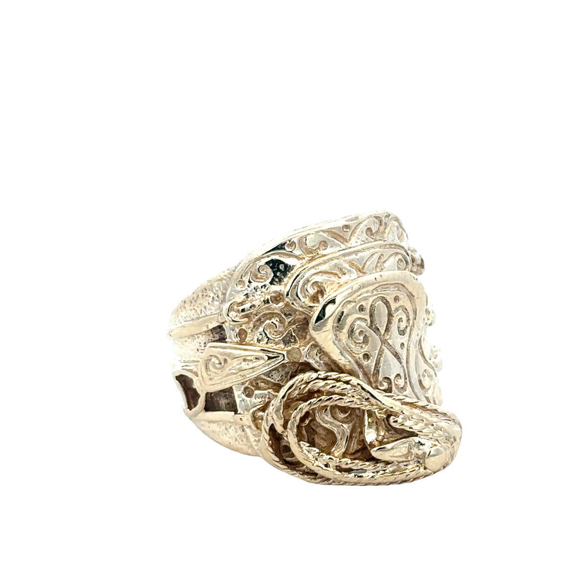 9ct yellow gold saddle ring size V1/2 (sh27836b)