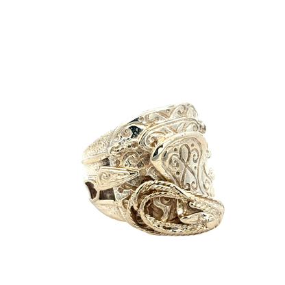 9ct yellow gold saddle ring size V1/2 (sh27836b)