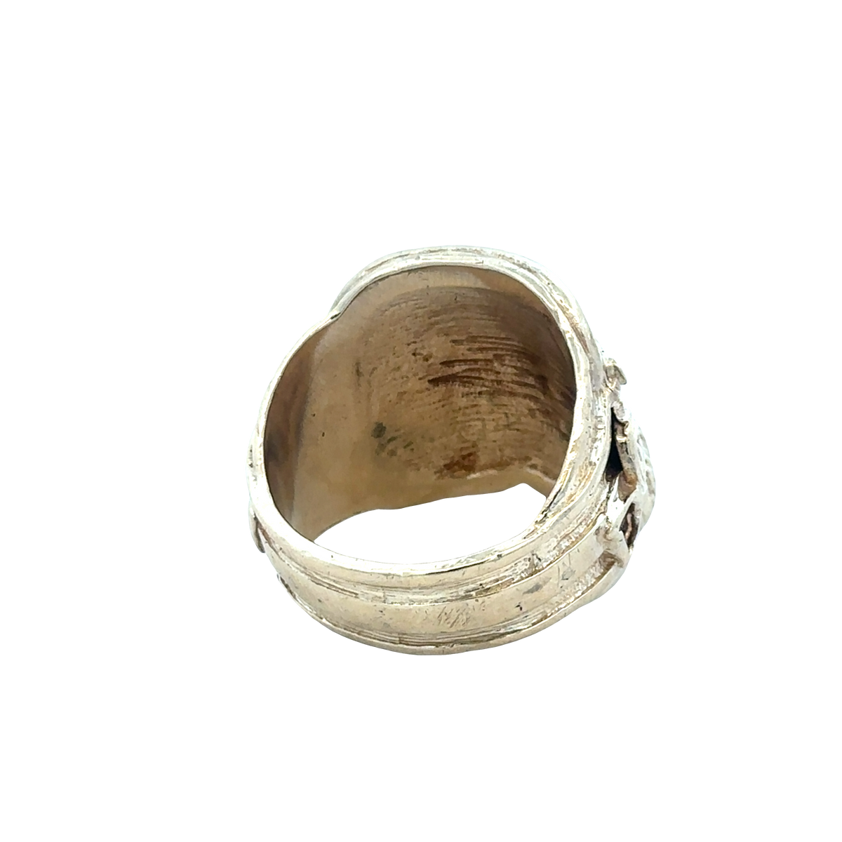 9ct yellow gold saddle ring size V1/2 (sh27836b)