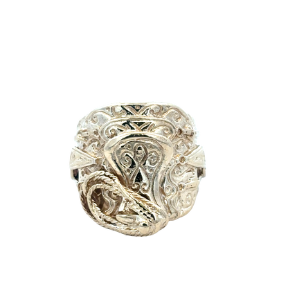 9ct yellow gold saddle ring size V1/2 (sh27836b)