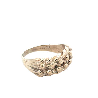 9ct yellow gold keeper ring size S1/2 (sh25710l)