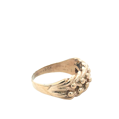 9ct yellow gold keeper ring size S1/2 (sh25710l)
