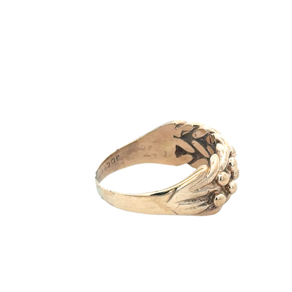9ct yellow gold keeper ring size S1/2 (sh25710l)