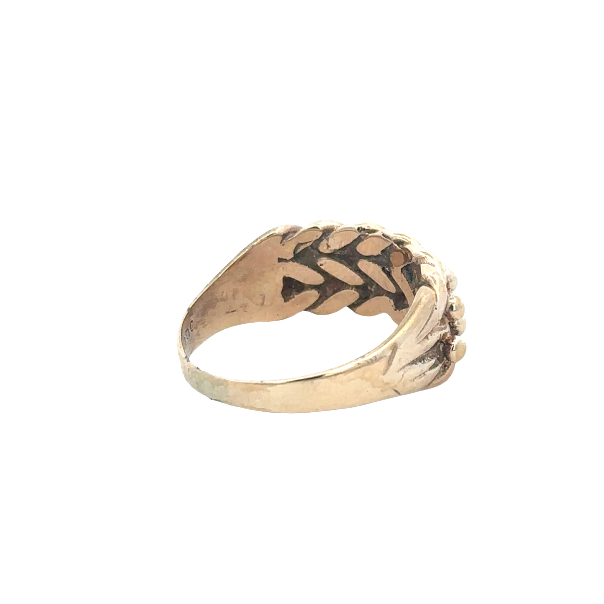 9ct yellow gold keeper ring size S1/2 (sh25710l)