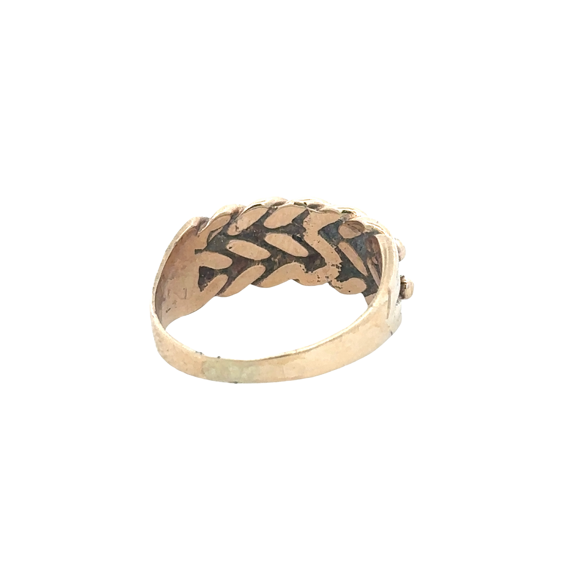 9ct yellow gold keeper ring size S1/2 (sh25710l)
