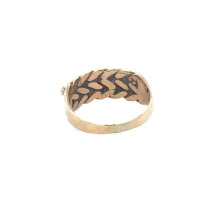 9ct yellow gold keeper ring size S1/2 (sh25710l)