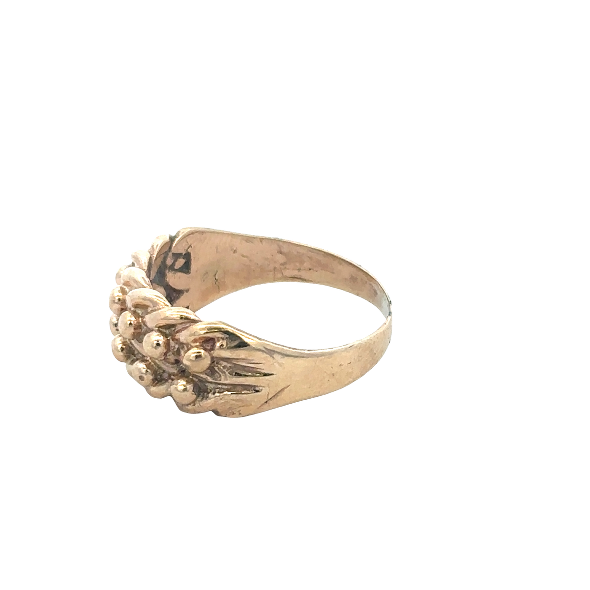 9ct yellow gold keeper ring size S1/2 (sh25710l)
