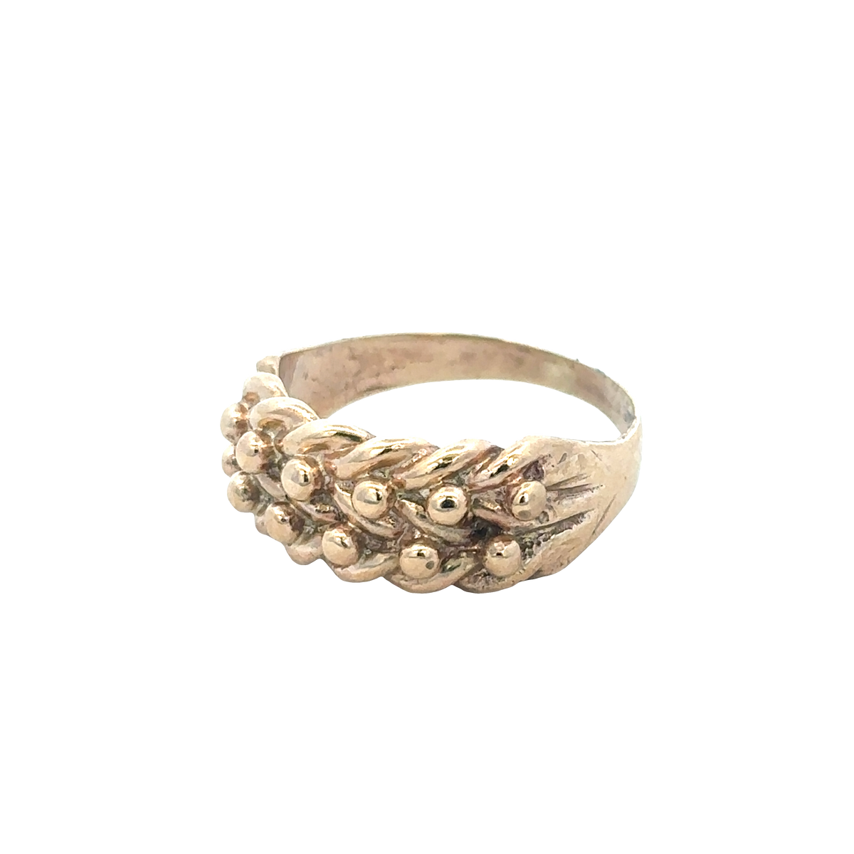 9ct yellow gold keeper ring size S1/2 (sh25710l)