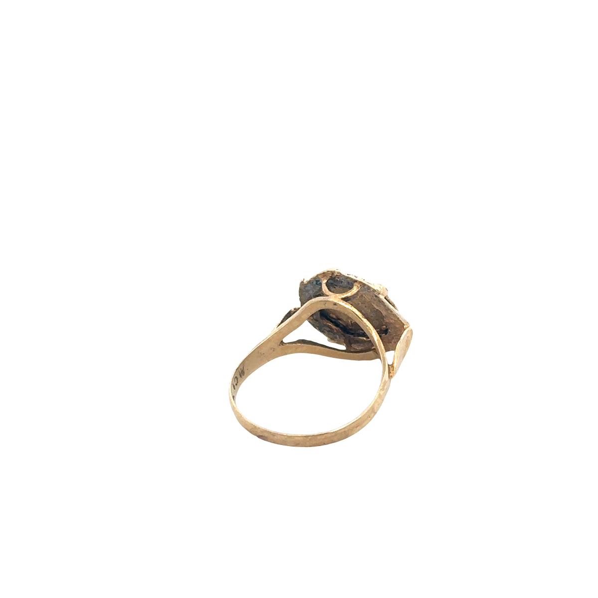 9ct yellow gold ring size J (sh27602b)