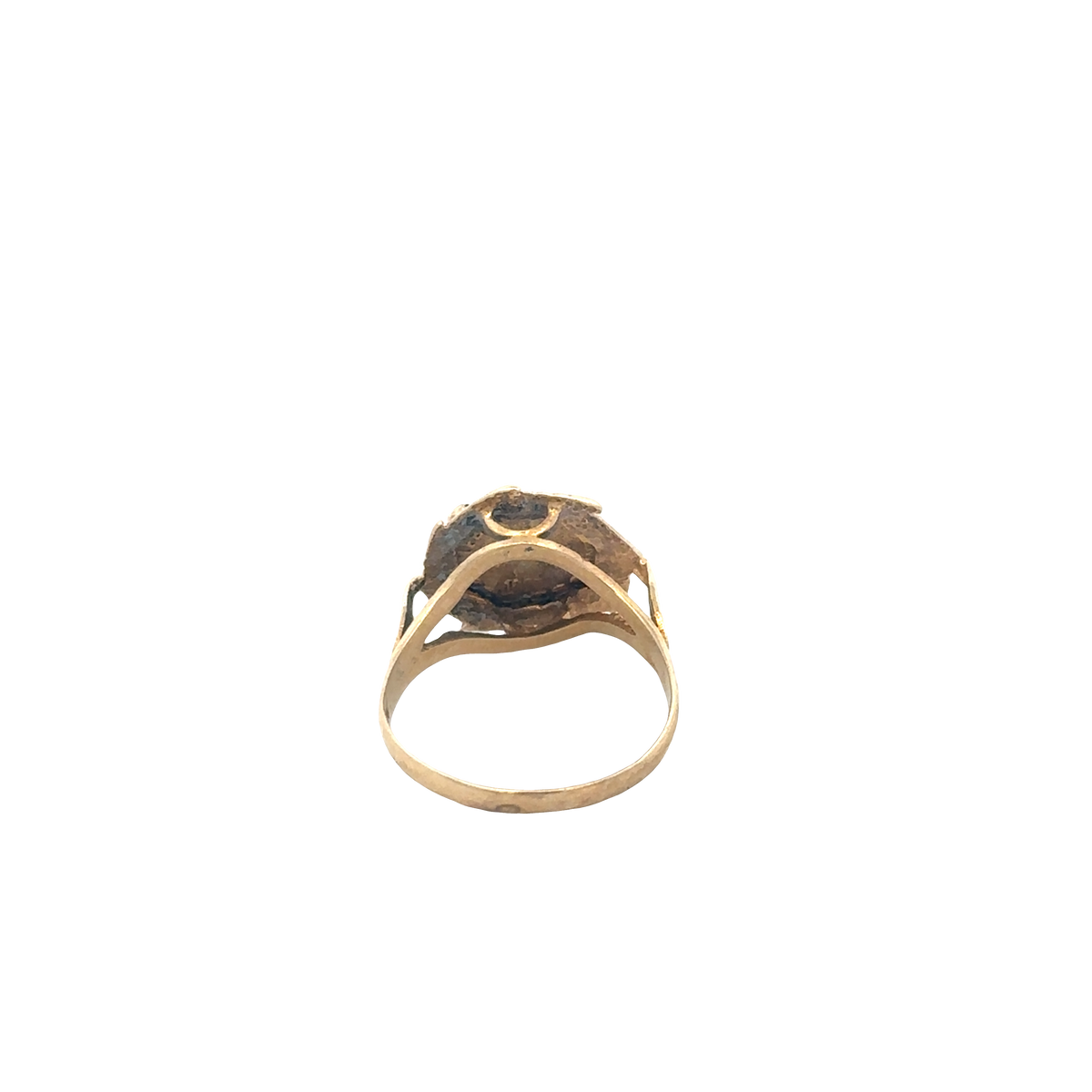 9ct yellow gold ring size J (sh27602b)
