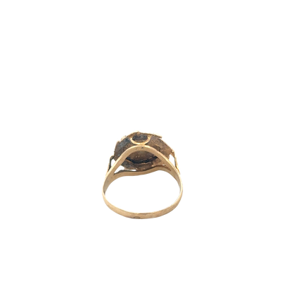 9ct yellow gold ring size J (sh27602b)