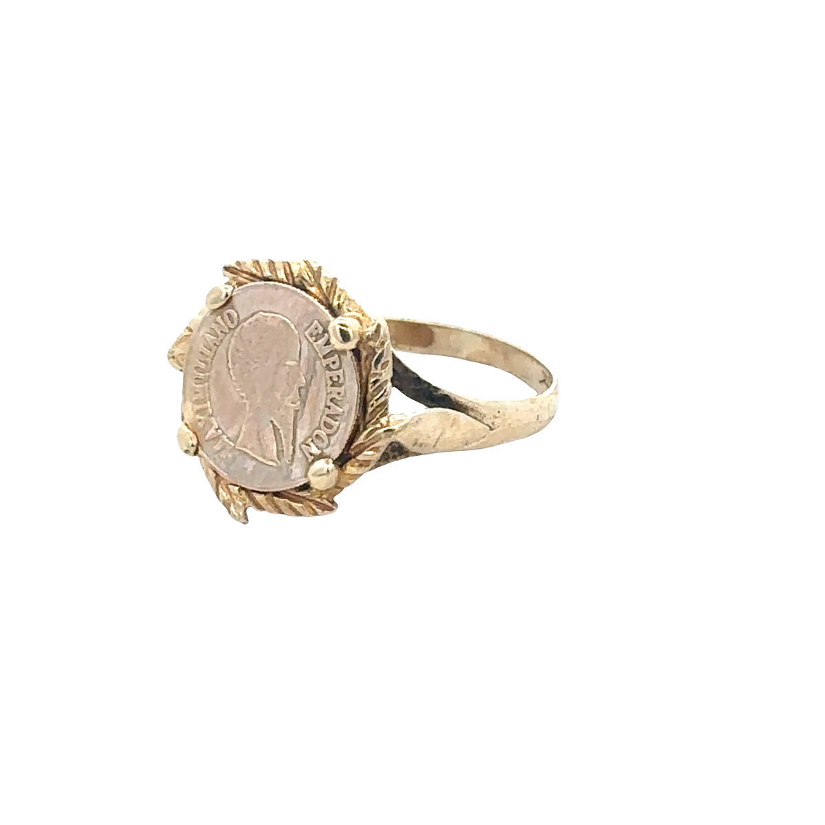 9ct yellow gold ring size J (sh27602b)