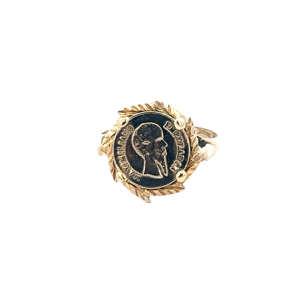 9ct yellow gold ring size J (sh27602b)