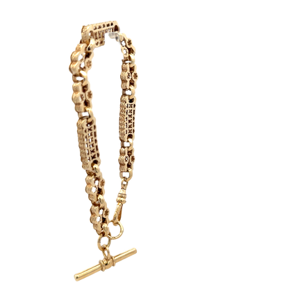 9ct yellow gold bracelet 24g (sh27818b)