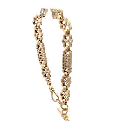 9ct yellow gold bracelet 24g (sh27818b)