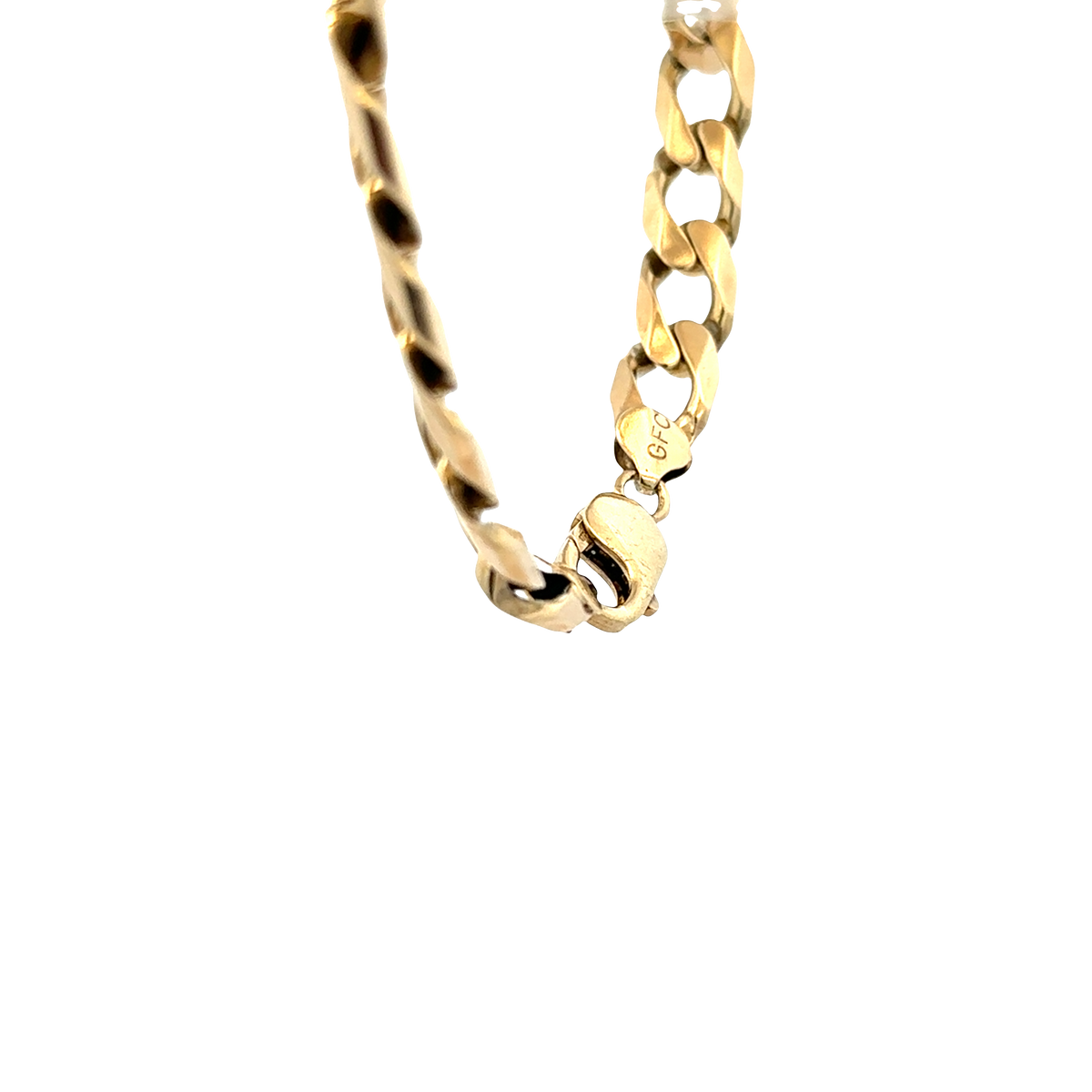 9ct yellow gold curb bracelet 36.9g (sh27819b)