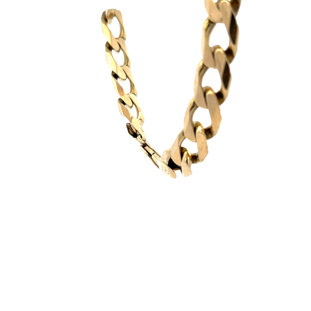 9ct yellow gold curb bracelet 36.9g (sh27819b)