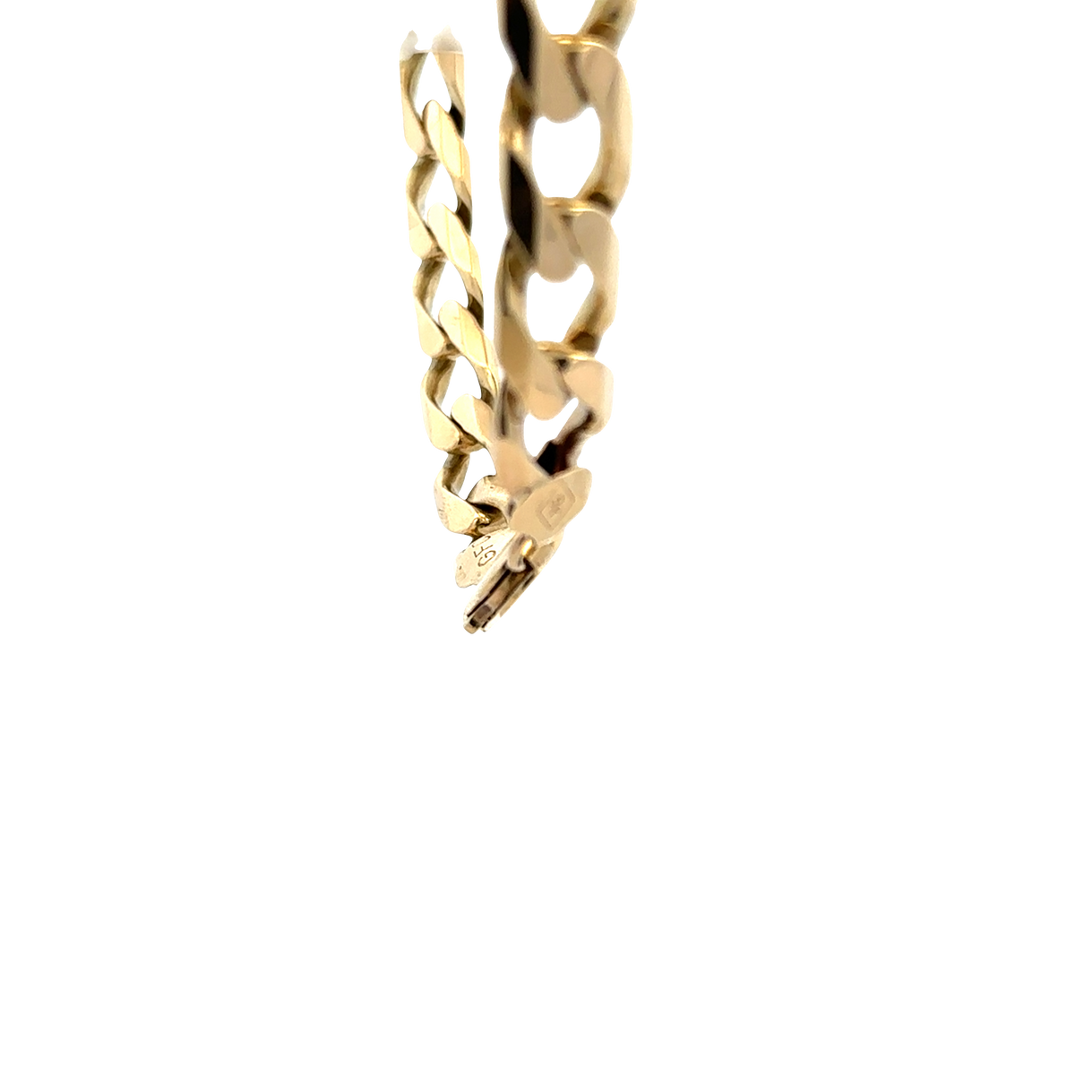 9ct yellow gold curb bracelet 36.9g (sh27819b)